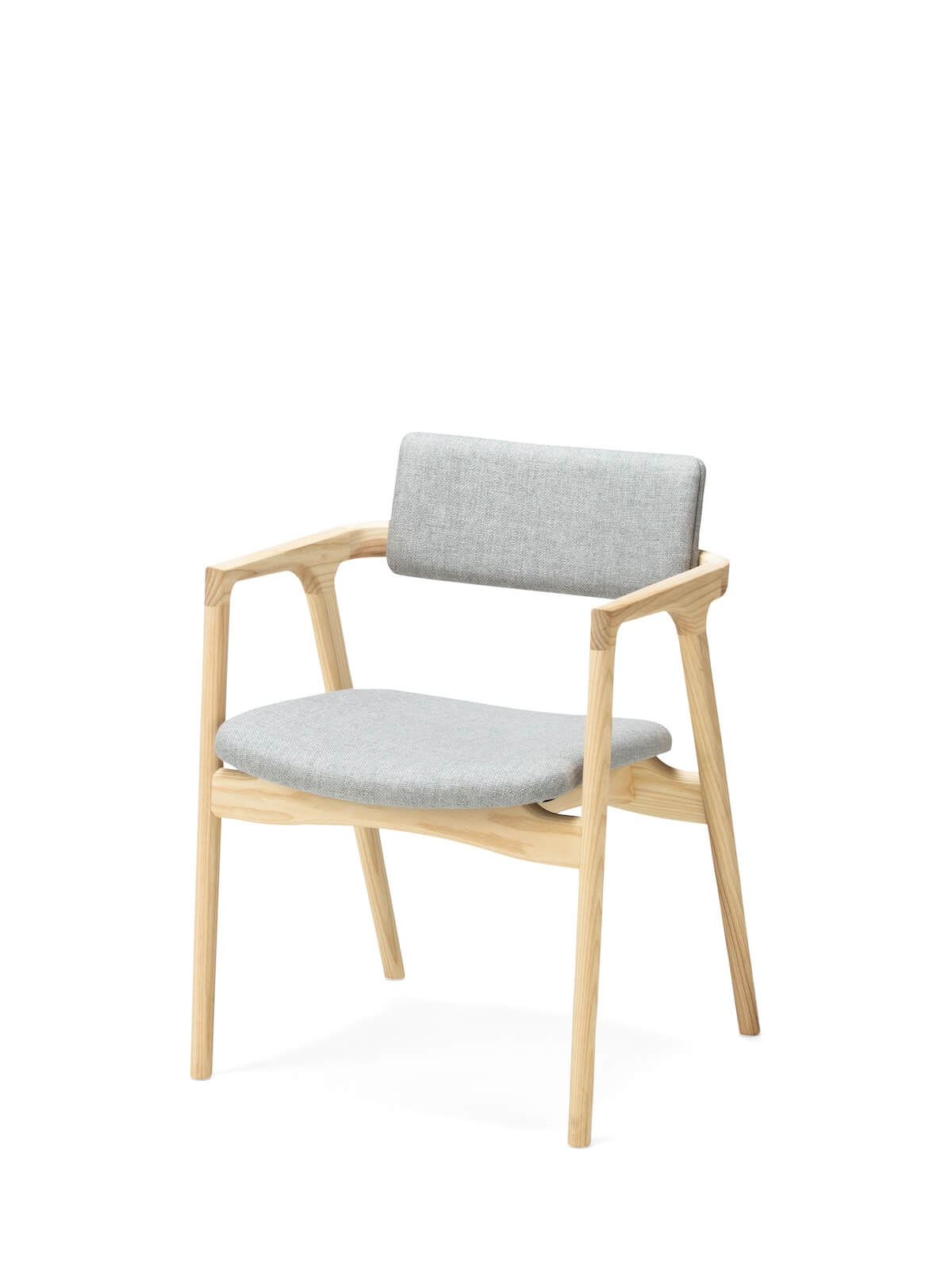 平田椅子製作所 / キャプラ アームチェア / ナチュラルホワイト Fabric by Maharam